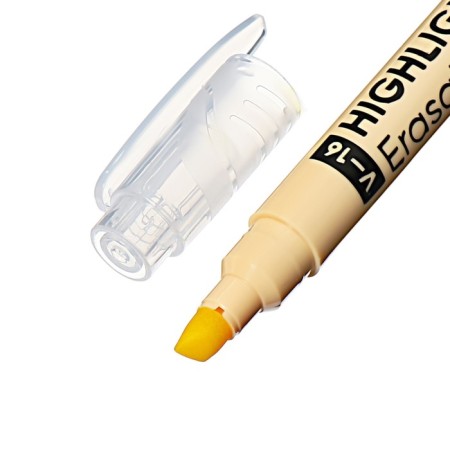 Bilateral marker textbook 4 mm, Erichkrause, "Visioline V-16 Erasable Pastel" Color yellow-2