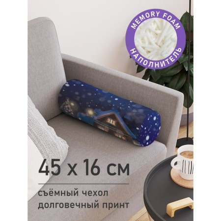 Pillow Roller "New Year's fairy tale, decorative, size 16x45 cm