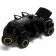 Metal jeep, 1:24, Doors, hood, trunk, inertia, black color open