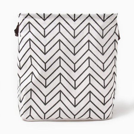 Textile basket of the shade color white, 32*32*32 cm-2