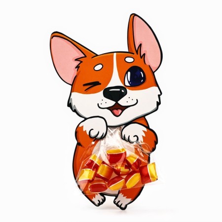 Package for sweets "Corgi", 11 x 6 cm