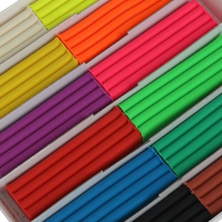 Plasticine floating 12 colors "Baby", mix-2