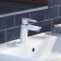 Mixer for the IDDIS Cloud Closb00i01 sink, single -leaf, white, chrome