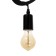 Bayerlux lamp "Figure 6" E27 40W Black 35x20 cm