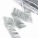 Braid with fringe, color silver width 6 cm, 25 m