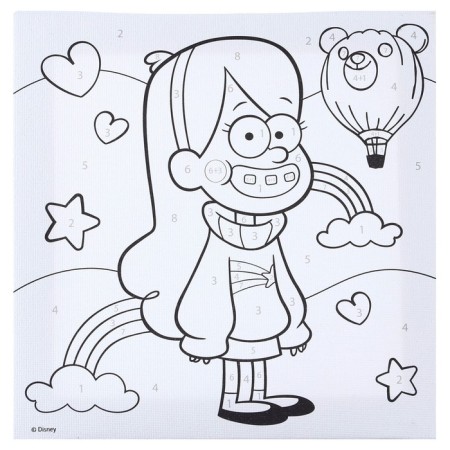 Picture on numbers for children "Mabel" 15x15 cm, gravity farz-5