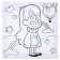 Picture on numbers for children "Mabel" 15x15 cm, gravity farz