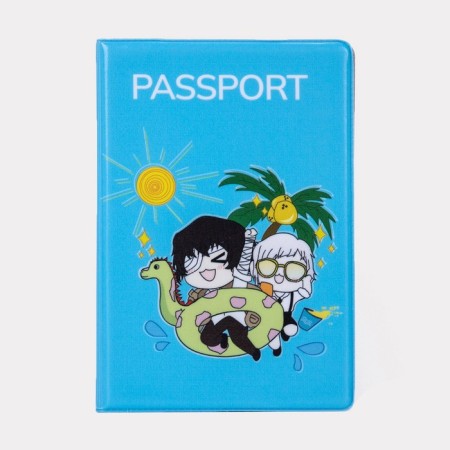 Cover for passport, blue color