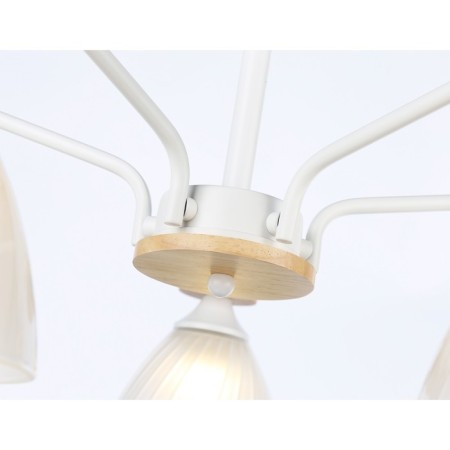 Suspended chandelier Ambrella Light, Modern, TR9567, 5HE27, white color-3