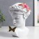 Polystone souvenir "Baby with lily in her hair and butterfly" White 23x17x7 cm