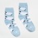 Women's socks minku "Sleep", white/blue color, size 36-37 (23 cm)