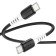 Hoco X82, Type-C cable-Type-C, 60 W, 3 A, 1 m, silicone braid, black