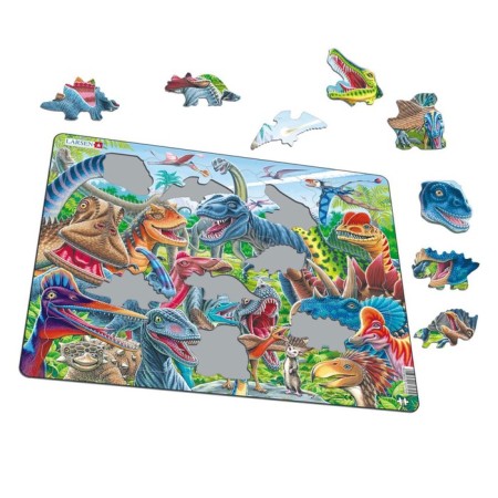Larsen puzzle "Happy dinosaurs", 43 elements-1