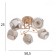 Buffy chandelier 5x40W E27 Gold Model: 2751100