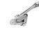 Door locomard lock, "goat leg", color chromium