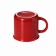 Porcelain share mug "New Year's mood", 380 ml, red color