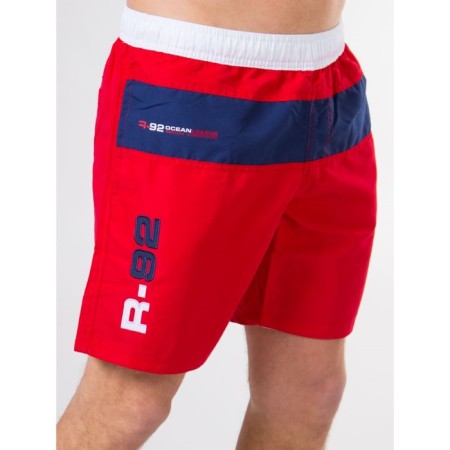 Male ISee shorts, size 48, red color, blue-1