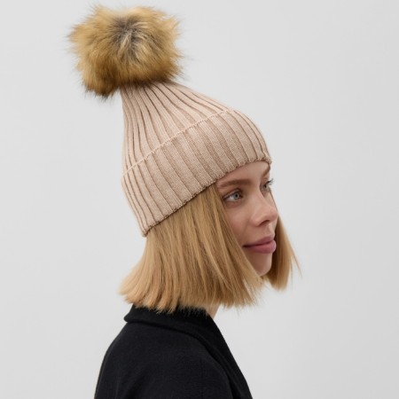 Women's hat minku rr 58-60, beige color-1
