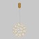 Suspended Bogate’s Aliote 450/1, LED, 30 W, 3000K, 2403LM, 400x400 mm, Copper color