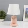 HELP LAM "Puzan" 1x40W E14 pink 19.5x19.5x34cm