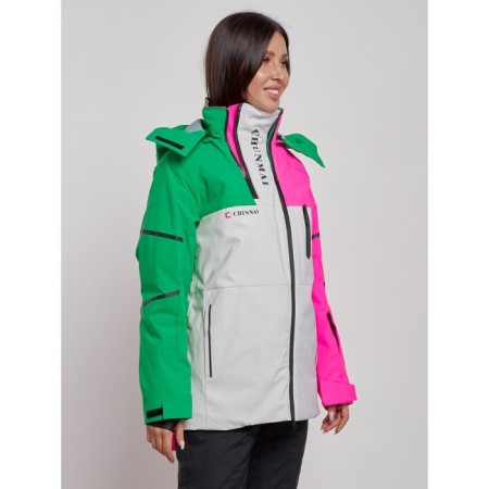 Ski jacket female winter, size 48, pink color-1