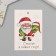 Cardboard "Grandfather Frost and Snake" set 10 pcs (5 types) 4x6 cm