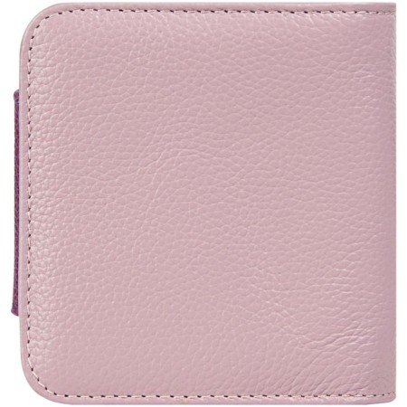 A button wallet. Card (8)/coins/bill, lilac color 10x10.5x3.5cm-3