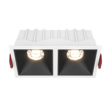 The built-in lamp Technical DL043-02-10W3K-D-SQ-WB, LED, 20 W, 126x65x52 mm, 900 lm, 3000k, white-black