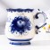 Mug "Morning. Best husband", gzhel, porcelain, 11x12 cm