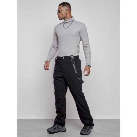 Semi -combinezone ski insulated male winter, size 56, black color-1