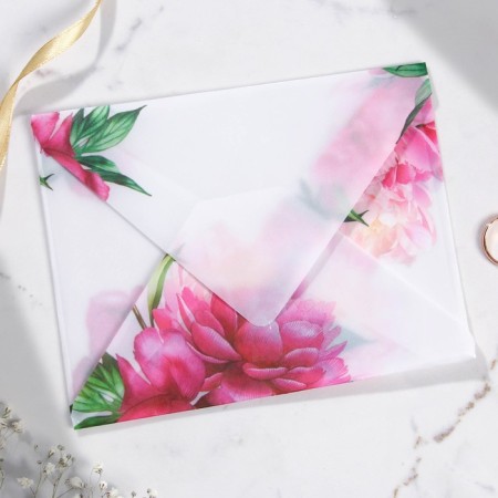 Wedding invitation with tracing paper "for our wedding", 17.5 x 13 cm-8