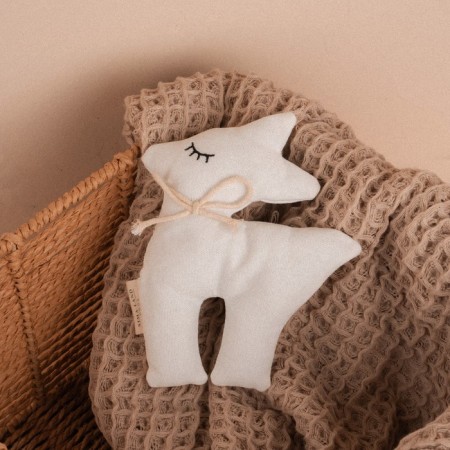 Soft toy "Olenenok", 15 cm, white color-4