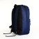 Youth backpack with lightning, external pocket, blue color