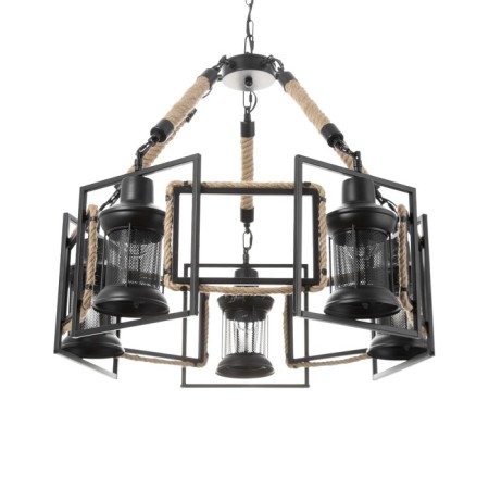 Chandelier "MADILAL" 5H27 black 65x65x28 cm