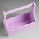 Wooden Kashpo "Willian Long", with a pen, 25 × 12.5 × 10 (28) cm lilac