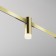 Technical TR145-1-3W3K-W-BS SKIM, 29x29x90 mm, LED, 3W, 90lm, 3000K, Brass color