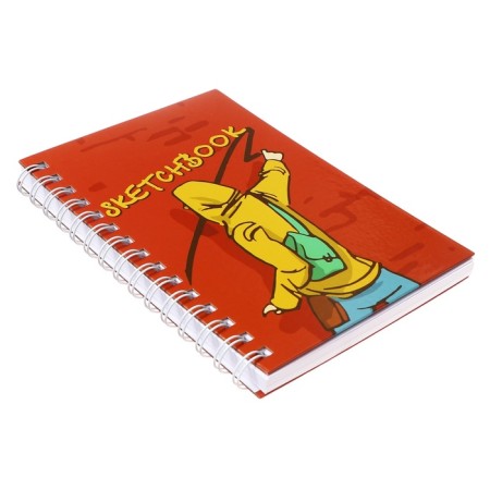 A5 sketchbook, 80 sheets on the crest on the long side of Graffiti, solid cover, block 100 g/m²-1