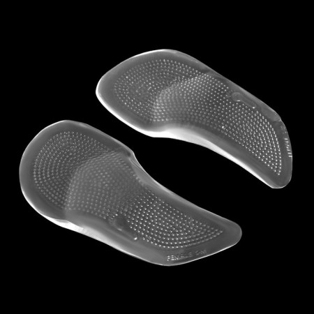 Half -silling shoes, on a glue base, silicone, 12.5 × 6.4 cm, pair, color transparent-2