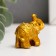 NECSK Polystone "Golden Elephants" set of 6 pcs 3x3.5x1.7 cm