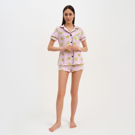 Female pajamas (shirt and shorts) KAFTAN AVOCADO p. 44-46, pink-3