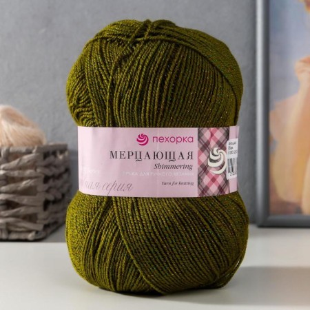 The yarn "flickering" 96% acrylic high-volume, 4% metabolit 430m/100g (32-tabak)
