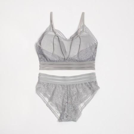 Female set (top, panties) Gray color, size 42-44-2