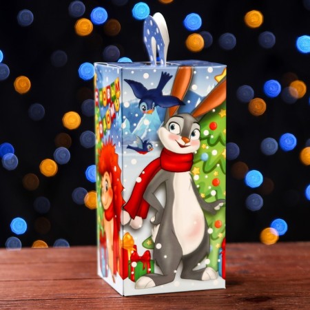 Gift box "New Year's Round dance", 9.5 x 9.5 x 19.7 cm-3