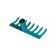 Robble straight, 8 straight teeth, metal, tuleyka 30 mm, without cuttings, mix