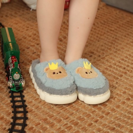Baby slippers, size 34-35, gray-1
