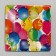 Disposable plate paper square "balls" (21 cm)