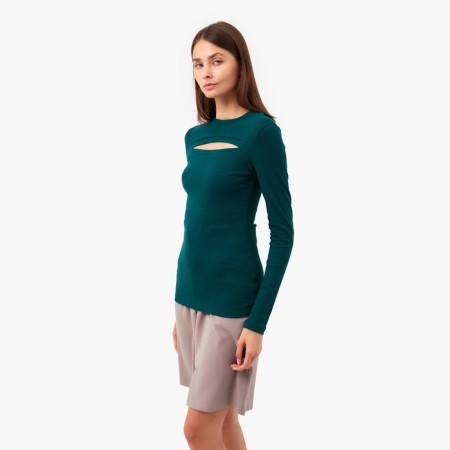 Longsliv Women's Minaku: Basic Line Emerald Color, Rr. 42-1
