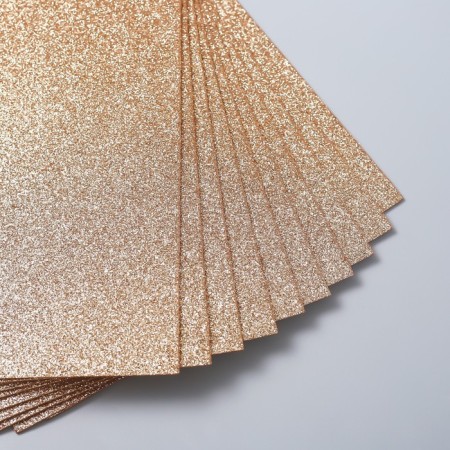 Foamiran glitter 4 Hobby 2 mm, central gold, 20x30 cm-1