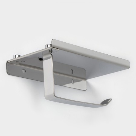 Toilet paper holder, with a shelf for a phone-2