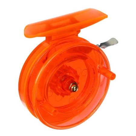 Inertial coil, plastic, diameter 6.5 cm, orange color, 808s-2